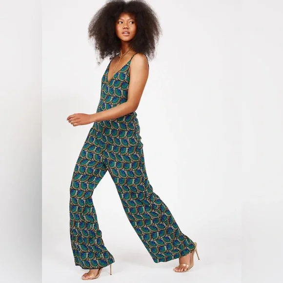 Silk + Salt Jumpsuit — XL very comfy rayon for summer beach days 🦋 - Picture 1 of 6